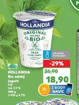 Kaufland Hollandia selský jogurt bio nabídka