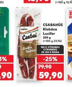 Kaufland Klobása lucifer nabídka