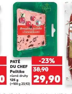 Kaufland Paté du chef paštika nabídka