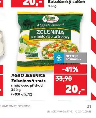 Kaufland Agro jesenice zeleninová směs nabídka