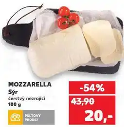 Kaufland Mozzarella sýr nabídka