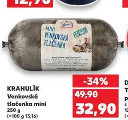 Kaufland Venkovská tlačenka nabídka