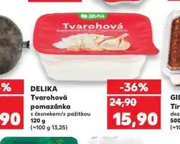 Kaufland Delika tvarohová pomazánka nabídka