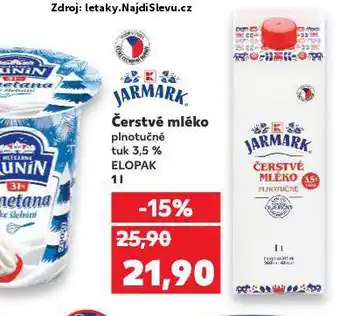 Kaufland Čerstvé mléko nabídka