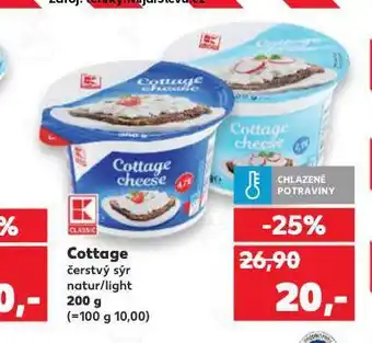 Kaufland Cottage čerstvý sýr nabídka