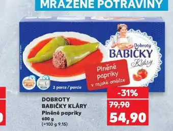 Kaufland Dobroty babičky kláry plněné papriky nabídka