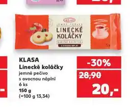 Kaufland Klasa linecké koláčky nabídka