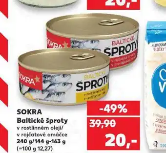 Kaufland Sokra baltické šproty nabídka