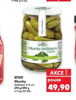 Kaufland Efko okurky nabídka