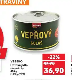 Kaufland Veseko hotové jídlo nabídka