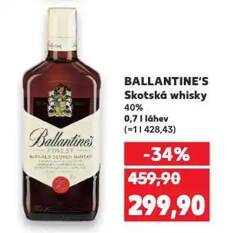 Kaufland Ballantine's skotská whisky nabídka