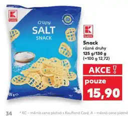 Kaufland Snack nabídka