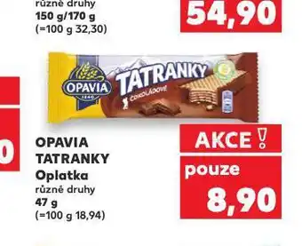 Kaufland Opavia tatranky nabídka