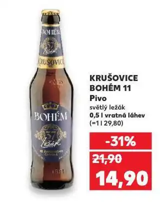 Kaufland Pivo krušovice bohém nabídka