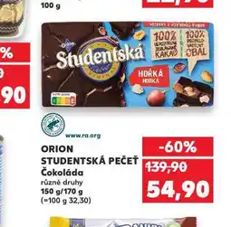 Kaufland Orion studentská pečeť nabídka