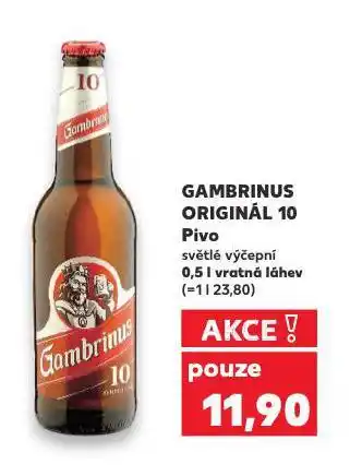 Kaufland Pivo gambrinus nabídka