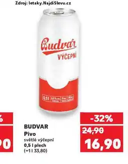 Kaufland Pivo budvar nabídka