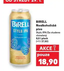 Kaufland Birell nealkoholické pivo nabídka