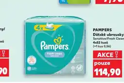 Kaufland Pampers vlhčené ubrousky nabídka