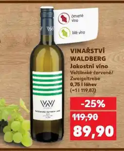 Kaufland Vinařství waldberg nabídka