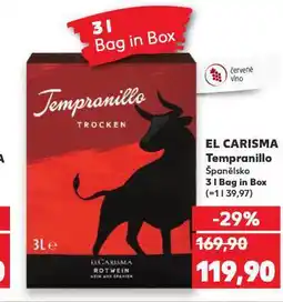 Kaufland El carisma tempranillo nabídka