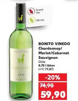 Kaufland Bonito vinedo cabernet sauvignon nabídka