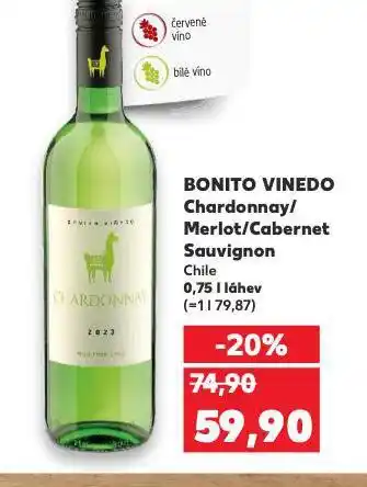 Kaufland Bonito vinedo merlot nabídka