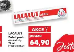 Kaufland Lacalut zubní pasta nabídka