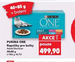 Kaufland Purina one kapsičky pro kočky nabídka