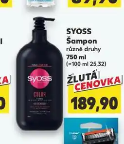 Kaufland Syoss šampon nabídka