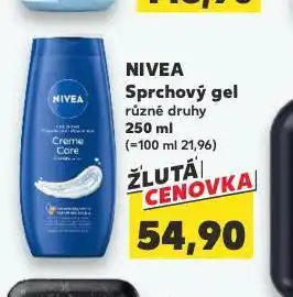 Kaufland Nivea sprchový gel nabídka