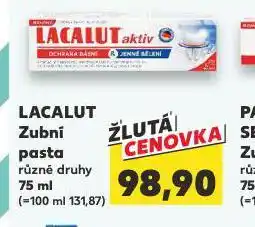 Kaufland Lacalut zubní pasta nabídka