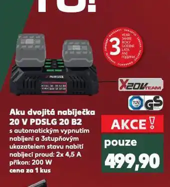 Kaufland Aku dvojitá nabíječka nabídka