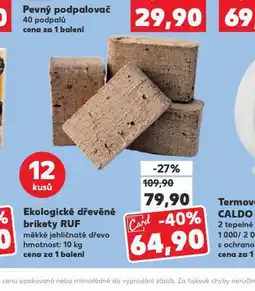 Kaufland Ekologické dřevěné brikety nabídka