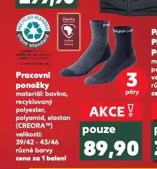 Kaufland Pracovní ponožky nabídka