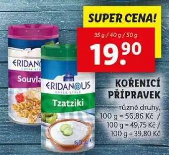 Lidl KOŘENICÍ PŘÍPRAVEK, 35 g/40 g/50 g nabídka