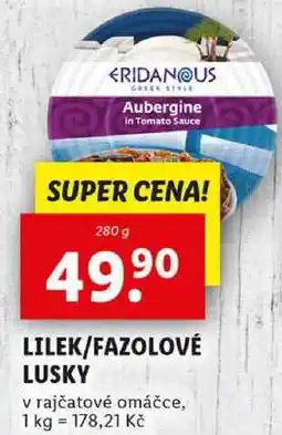 Lidl LILEK/FAZOLOVÉ LUSKY, 280 g nabídka