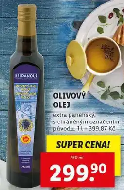 Lidl OLIVOVÝ OLEJ, 750 ml nabídka