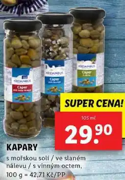 Lidl KAPARY, 105 ml nabídka