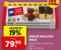 Lidl LINECKÉ ROHLÍČKY 3PACK, 3x 220 g nabídka