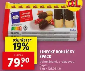 Lidl LINECKÉ ROHLÍČKY 3PACK, 3x 220 g nabídka