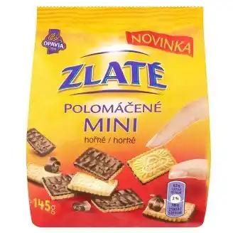 Lidl Opavia Zlaté Mini polomáčené sušenky 145g, vybrané druhy nabídka