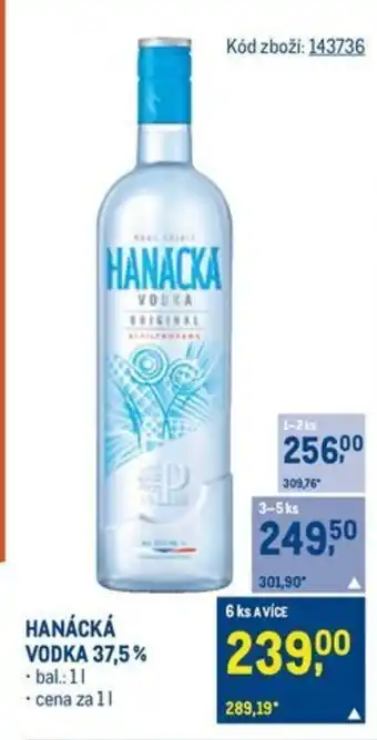 Makro Hanácká vodka 37,5% nabídka