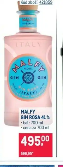 Makro Malfy gin rosa 41% nabídka