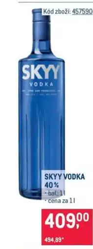 Makro Skyy vodka 40% nabídka