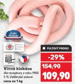 Kaufland Vinná klobása nabídka