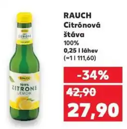 Kaufland RAUCH Citrónová štáva 100% nabídka