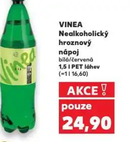 Kaufland VINEA Nealkoholický hroznový nápoj bílá/červená nabídka