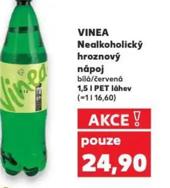 Kaufland VINEA Nealkoholický hroznový nápoj bílá/červená nabídka