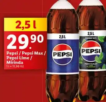 Lidl Pepsi/Pepsi Max/ Pepsi Lime/ Mirinda nabídka